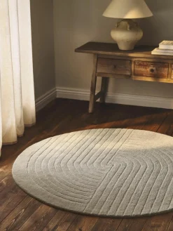 Rond wollen vloerkleed Mason, handgetuft