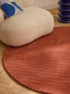 Rond wollen vloerkleed Mason, handgetuft