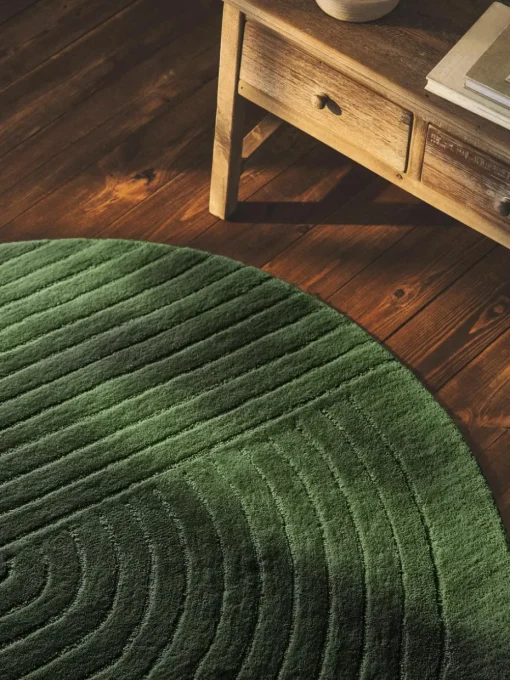 Rond wollen vloerkleed Mason, handgetuft