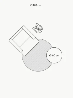 Rond wollen vloerkleed Mason, handgetuft