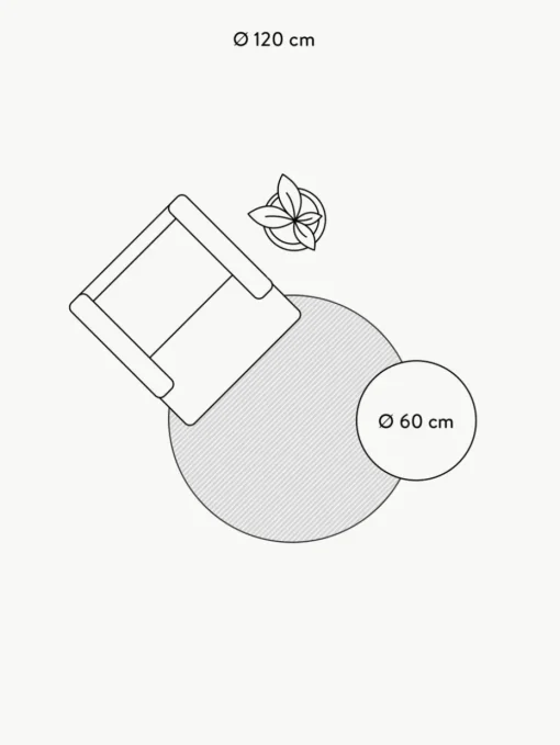 Rond wollen vloerkleed Mason, handgetuft