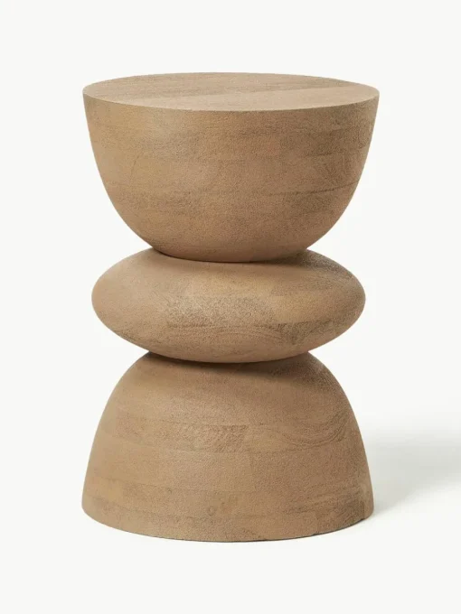 Ronde bijzettafel Benno van mangohout