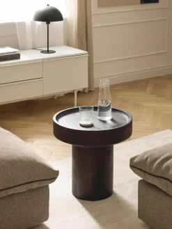 Ronde bijzettafel Benno van mangohout