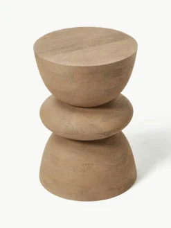 Ronde bijzettafel Benno van mangohout