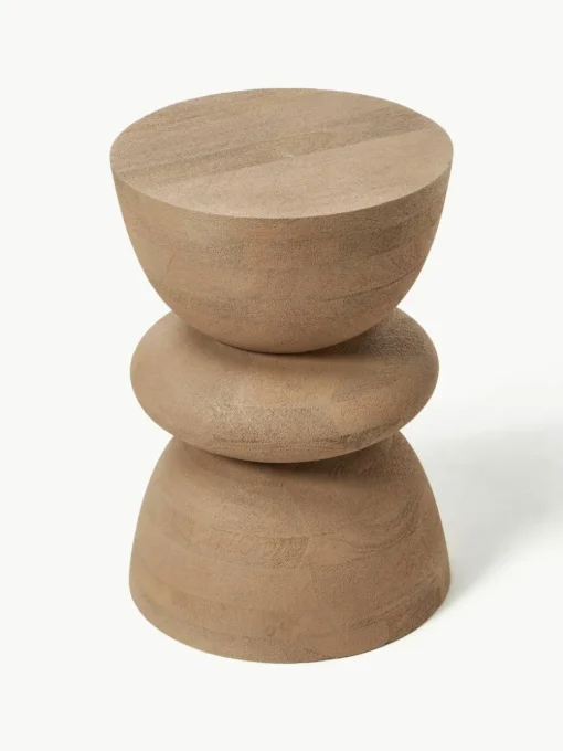 Ronde bijzettafel Benno van mangohout