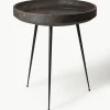 Ronde bijzettafel Bowl van eikenhout, handgemaakt