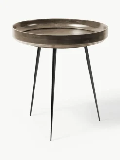 Ronde bijzettafel Bowl van mangohout