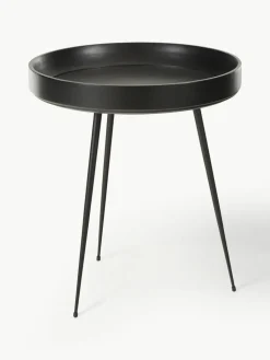 Ronde bijzettafel Bowl van mangohout