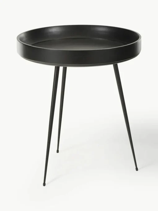 Ronde bijzettafel Bowl van mangohout