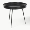Ronde bijzettafel Bowl van mangohout