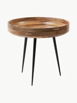 Ronde bijzettafel Bowl van mangohout