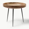 Ronde bijzettafel Bowl van mangohout