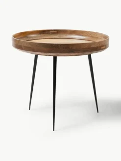 Ronde bijzettafel Bowl van mangohout