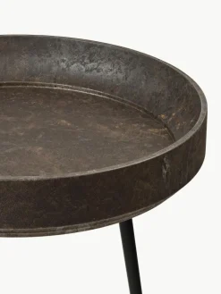 Ronde bijzettafel Bowl van eikenhout, handgemaakt
