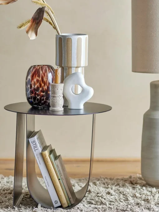 Ronde bijzettafel Cher van metaal