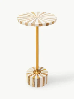 Ronde bijzettafel Domero, handgemaakt