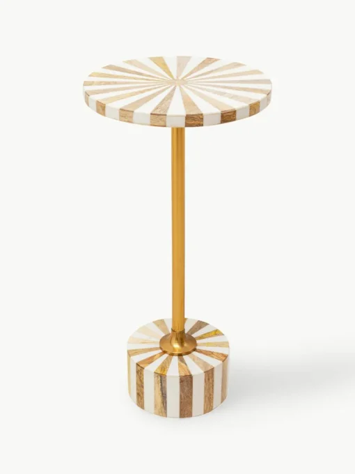 Ronde bijzettafel Domero, handgemaakt