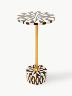 Ronde bijzettafel Domero, handgemaakt