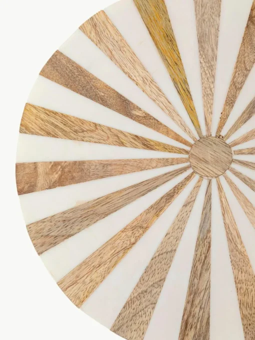 Ronde bijzettafel Domero, handgemaakt