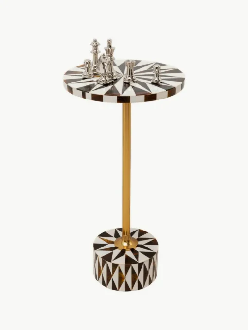 Ronde bijzettafel Domero, handgemaakt