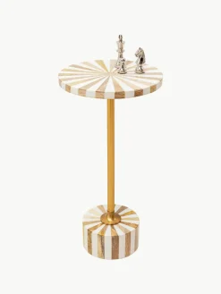 Ronde bijzettafel Domero, handgemaakt