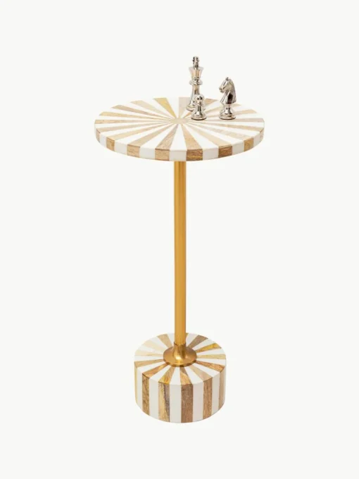 Ronde bijzettafel Domero, handgemaakt