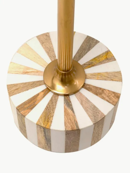 Ronde bijzettafel Domero, handgemaakt