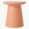 Ronde bijzettafel Earthy, handgemaakt