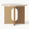 Ronde bijzettafel Ibiza met zandstenen tafelblad