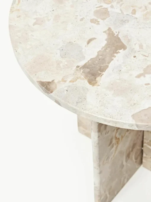 Ronde bijzettafel Jasmia van marmer