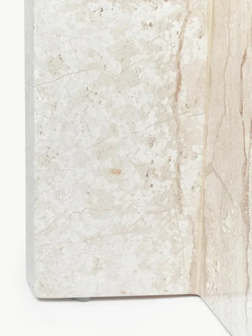 Ronde bijzettafel Marisa uit travertijn