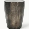 Ronde bijzettafel Meta, handgemaakt