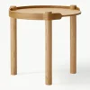 Ronde bijzettafel Woody van eikenhout