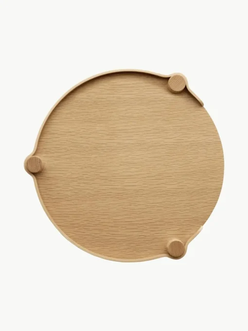 Ronde bijzettafel Woody van eikenhout
