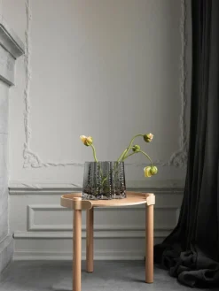 Ronde bijzettafel Woody van eikenhout