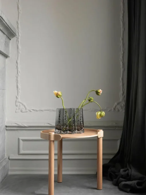 Ronde bijzettafel Woody van eikenhout
