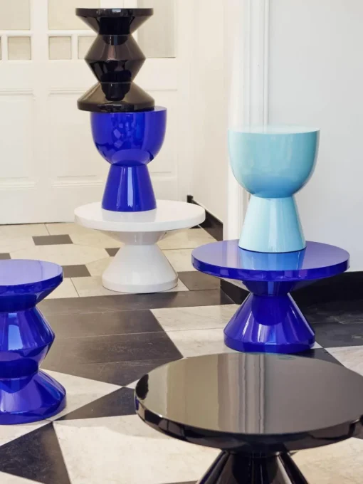 Ronde bijzettafel Zig Zag