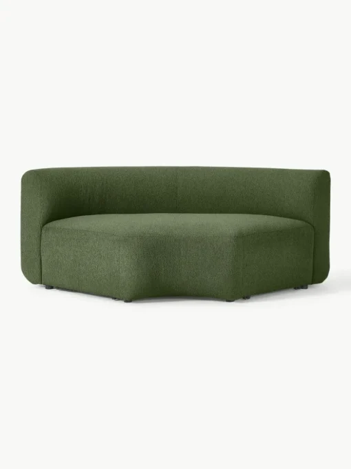 Ronde bouclé hoekmodule Sofia