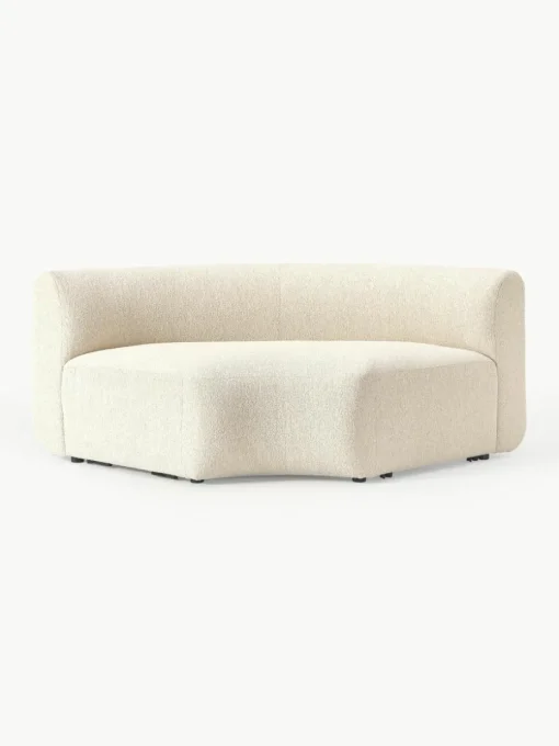 Ronde bouclé hoekmodule Sofia