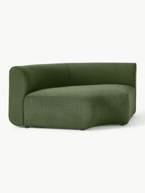 Ronde bouclé hoekmodule Sofia