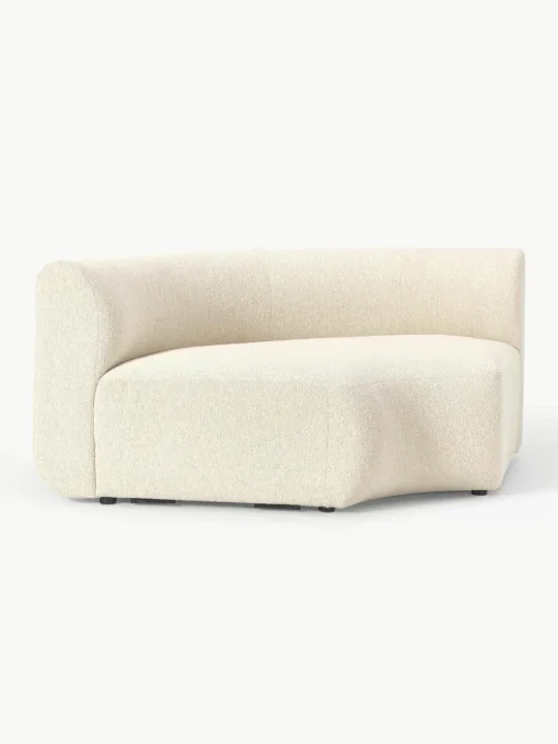 Ronde bouclé hoekmodule Sofia