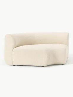 Ronde bouclé hoekmodule Sofia