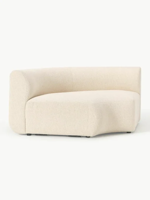 Ronde bouclé hoekmodule Sofia
