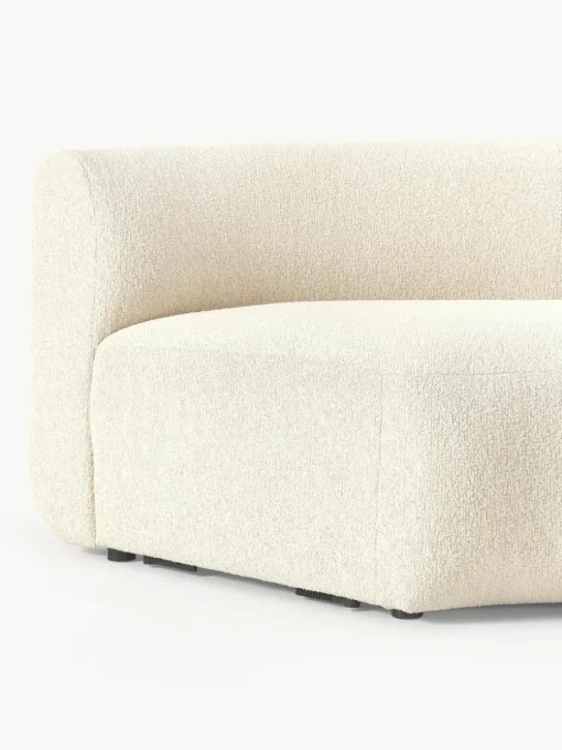 Ronde bouclé hoekmodule Sofia