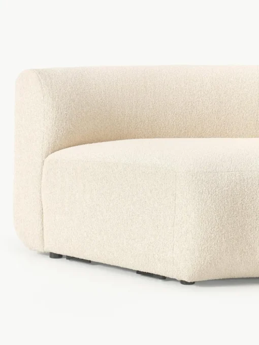 Ronde bouclé hoekmodule Sofia