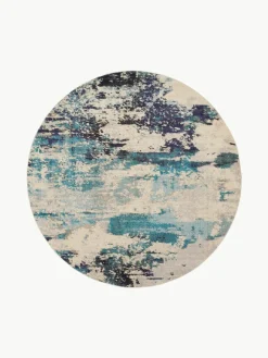 Ronde design laagpolig vloerkleed Celestial