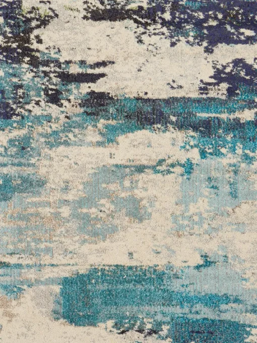Ronde design laagpolig vloerkleed Celestial