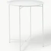 Ronde dienbladtafel Sangro in wit van metaal