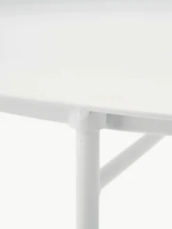 Ronde dienbladtafel Sangro in wit van metaal