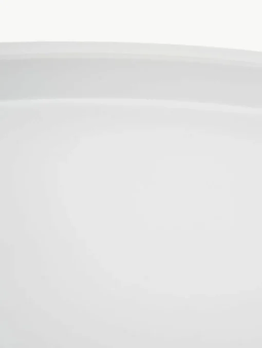 Ronde dienbladtafel Sangro in wit van metaal